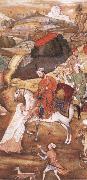 Hindu painter Sultan Sanjar and the widow china oil painting artist